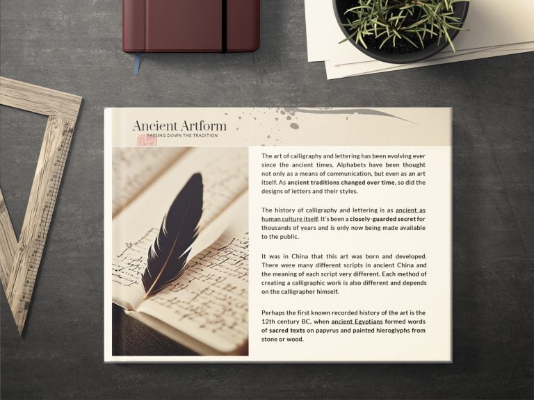 Calligraphy Academy - online course - Preview 3jpg